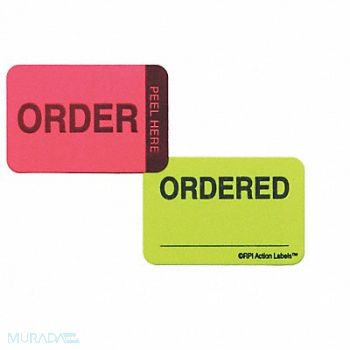 ROLL PRODUCTS QC Act Label 1-1/2 W PK250, 3VCY6