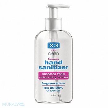 X3 CLEAN Hand Sanitizer Bottle Foam, 3VDF4
