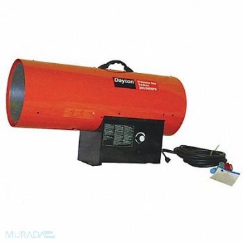 DAYTON Portable Gas Torpedo HeatrLP 1800 cfm, 3VE59