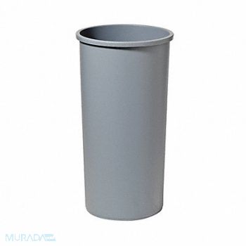 RUBBERMAID COMMERCIAL PRODUCTS Trash Can Round 22 gal Gray, 4HC02
