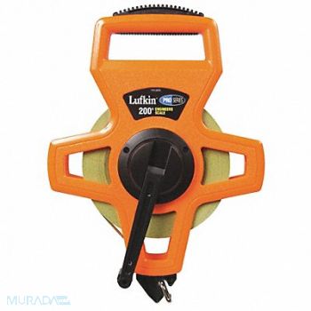 CRESCENT LUFKIN Tape Measure 1/2 Inx200 ft Orange/Black, 3VYW1