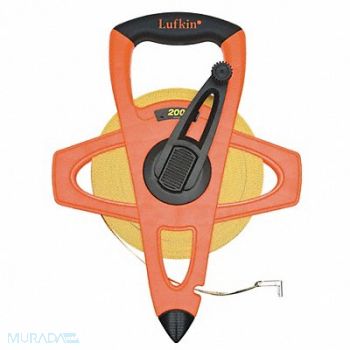 CRESCENT LUFKIN Tape Measure 1/2 Inx200 ft Orange/Black, 3VZF5
