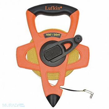 CRESCENT LUFKIN Tape Measure 1/2 Inx100 ft Orange/Black, 3VZJ2