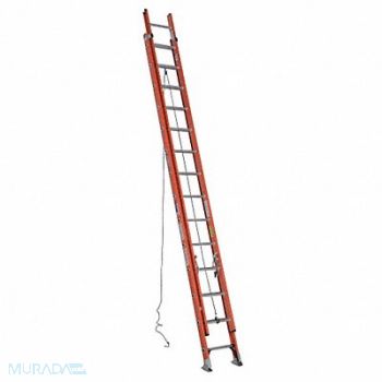 WERNER Extension Ladder Fiberglass 28 ft IA, 3W140