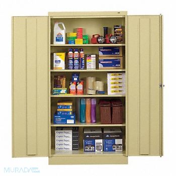 TENNSCO Storage Cabinet 72 x36 x18 Sand 4Shlv, 3W287