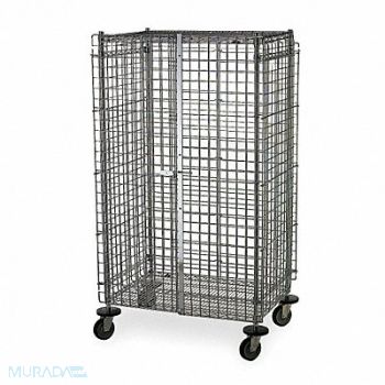 METRO Wire Security Cart 900 lb 24 in W, 4ZJ44