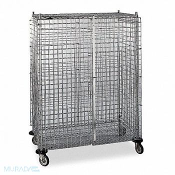 METRO Wire Security Cart 900 lb 48 in L, 3W571