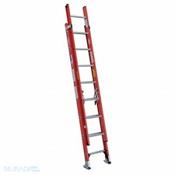 WERNER Extension Ladder Fiberglass 16 ft IA, 3W620