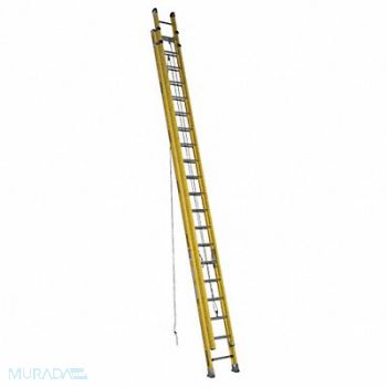 WERNER Extension Ladder Fiberglass 40 ft IA, 3W621