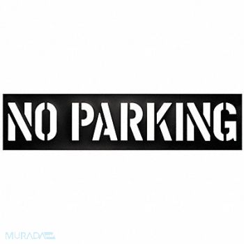 GRAINGER APPROVED Parking Lot Legend No Parking Plastic, 3W626