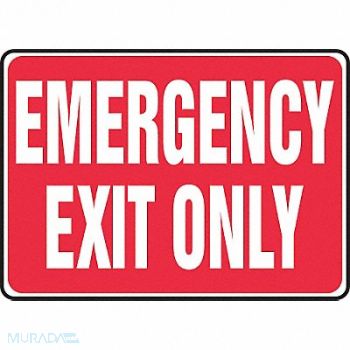 ACCUFORM Exit Sign Emergency Exit Only 10 X14, 770W79