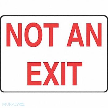 ACCUFORM Exit Sign Not An Exit 7 X10, 771L51