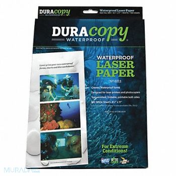 RITE IN THE RAIN Waterproof Laser Paper 8-1/2 x11 PK100, 3WHE8