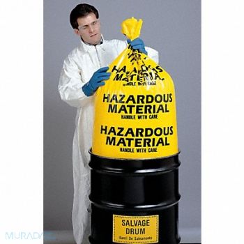 GRAINGER APPROVED Hazardous Waste Bags 1-1/2 gal Yel PK24, 3WNA3