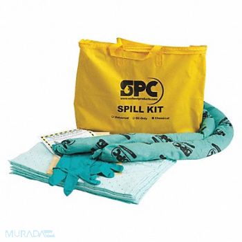 BRADY SPC ABSORBENTS Spill Kit Container Bag 5 gal Ylw, 3WNF3