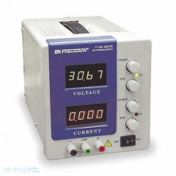 B K PRECISION Power Supply 0-60Vdc 0-2 A Digit Display, 3WU40