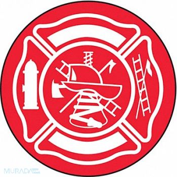 ACCUFORM Hard Hat Label 2-1/4 in H 2-1/4 in W, 3XAV5