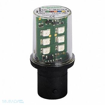 SCHNEIDER ELECTRIC Flashing LED Lamp Red 120VAC, 3XB63