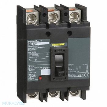 SQUARE D Circuit Breaker 200A 3P 240VAC QB, 3XE13