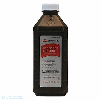 GRAINGER APPROVED Hydrogen Peroxide Antiseptics Bottle, 3XKW4