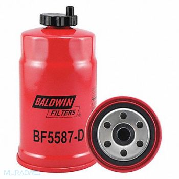 BALDWIN FILTERS Secondary Fuel Filter with Drain, 3XUJ1