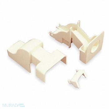 LEGRAND Drop Ceiling Connector Ivory PVC Ends, 3YE48