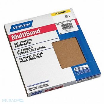 NORTON Sanding Sheet 11 in L 9 in W PK25, 3YFN4