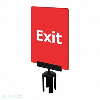 TENSABARRIER Acrylic Sign Red, 3YHJ1