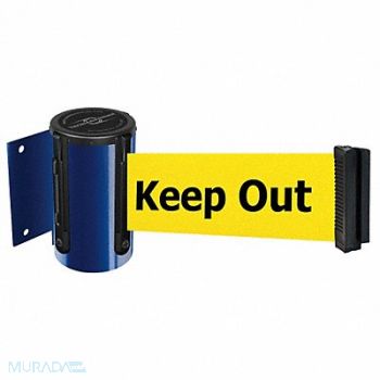 TENSABARRIER D0088 Belt Barrier Blue Belt Color Yellow, 3YJH8
