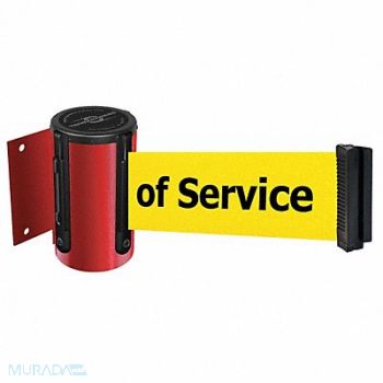 TENSABARRIER D0095 Belt Barrier Red Belt Color Yellow, 3YJV7