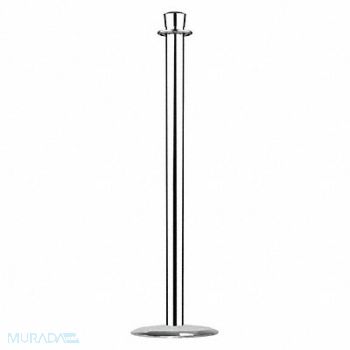 LAWRENCE METAL Urn Top Rope Post Satin Chrome, 3YJV8