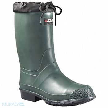 BAFFIN E7850 Rubber Boot Men s 8 Mid-Calf Green PR, 3YKX2