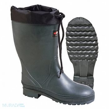 BAFFIN E7851 Rubber Boot Women s 9 Mid-Calf Green PR, 3YKZ5
