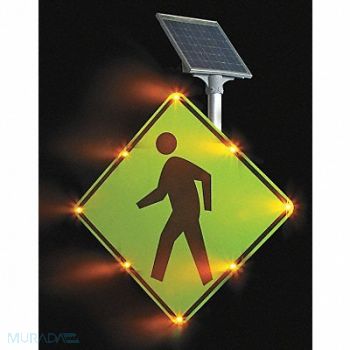 TAPCO LED Traffic Sign Aluminum 30 x 30, 3YPG7