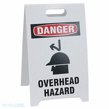 SEE ALL INDUSTRIES Floor Safety Sign White Plastic 20 in H, 3YTE3