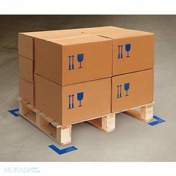 MIGHTY LINE K3730 Floor Tape Blue 2 inx6 in L PK100, 3YTE5