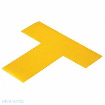 MIGHTY LINE K3722 Floor Tape Yellow 2 inx6 in T PK100, 3YTH8