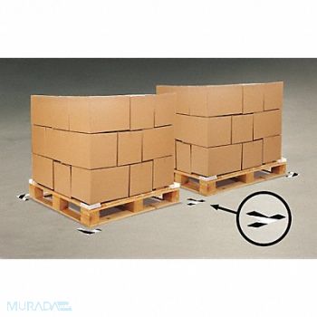 MIGHTY LINE K3723 Floor Tape Black/White 2 inx6 in T PK100, 3YTJ8