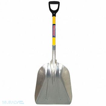 WESTWARD Grain Scoop 26-1/4 in Handle Aluminum, 3YU77