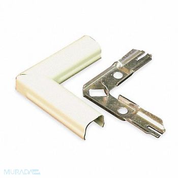 LEGRAND Flat Elbow 90 Deg Ivory Steel Elbows, 3YY47