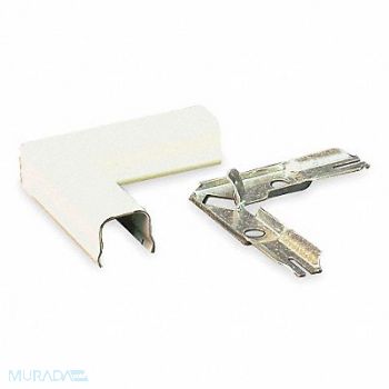 LEGRAND Flat Elbow 90 Deg Ivory Steel Elbows, 3YY54