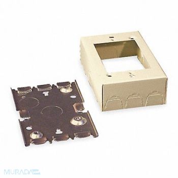 LEGRAND Shallow Switch and Receptacle Box Ivory, 3YY64