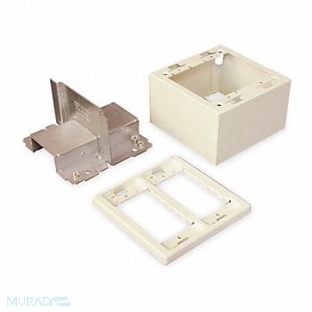LEGRAND Divided Device Box Ivory Steel Boxes, 3YY95