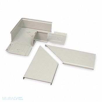 LEGRAND Flat Elbow 90 Deg Gray Steel Elbows, 3ZA15