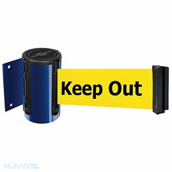 TENSABARRIER D0095 Belt Barrier Blue Belt Color Yellow, 3ZAD5