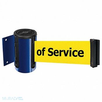 TENSABARRIER D0095 Belt Barrier Blue Belt Color Yellow, 3ZAD7