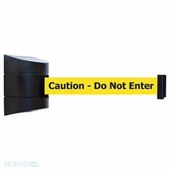 TENSABARRIER D0104 Belt Barrier Black Belt Color Yellow, 3ZAV3