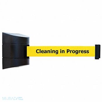 TENSABARRIER D0104 Belt Barrier Black Belt Color Yellow, 3ZAV5