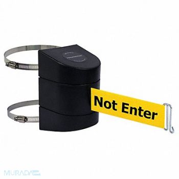 TENSABARRIER D0111 Belt Barrier Black Belt Color Yellow, 3ZAW5