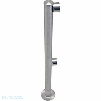TENSABARRIER Adapta-Rail End Post Polished Chrome, 3ZCC3
